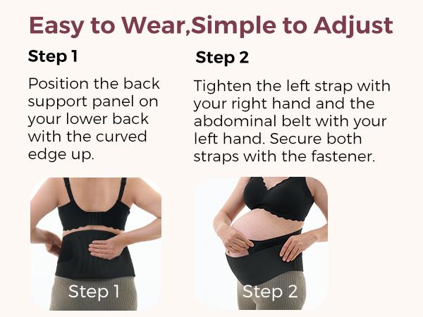 Momcozy Pregnancy Belly Band YB002 - Comfortable Fit for Pregnant Women, Ideal for Support and Comfort