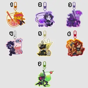 Forsaken drink keychains, forsaken acrylic charm: Elliot/ Chance/ Mafioso/ 007n7/ Aruze/ Twotime/ 1x1x1x1