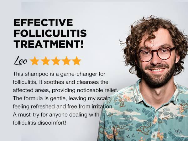 PHARMBANNER Anti-Fungal Shampoo – Relief for Folliculitis, Seborrheic Dermatitis & Scalp Psoriasis | Soothes Itchy, Dry Scalp | 8.4 oz