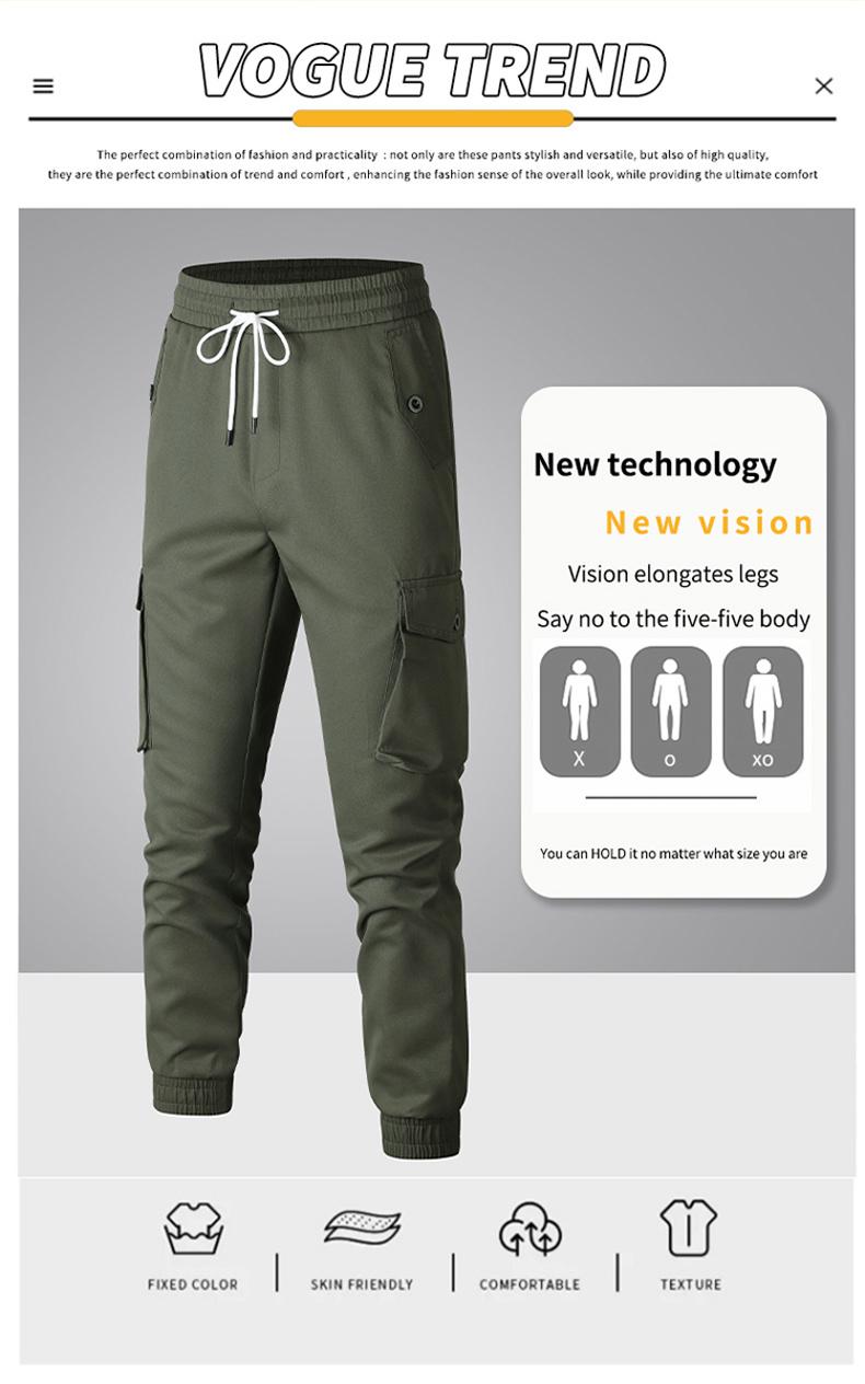Men's Heavyweight Pants Compatible with Leggings - Workwear Trousers, Multi-Pocket Outdoor Pants with Belt Loop Closure and No Zipper, Suitable for Winter (Solid Color) - Machine Washable Men's Heavyweight Pants Compatible with Leggings - Workwear Trousers, Multi-Pocket Outdoor Pants with Belt Loop Closure and No Zipper, Suitable for Winter (Solid Color) - Machine Washable