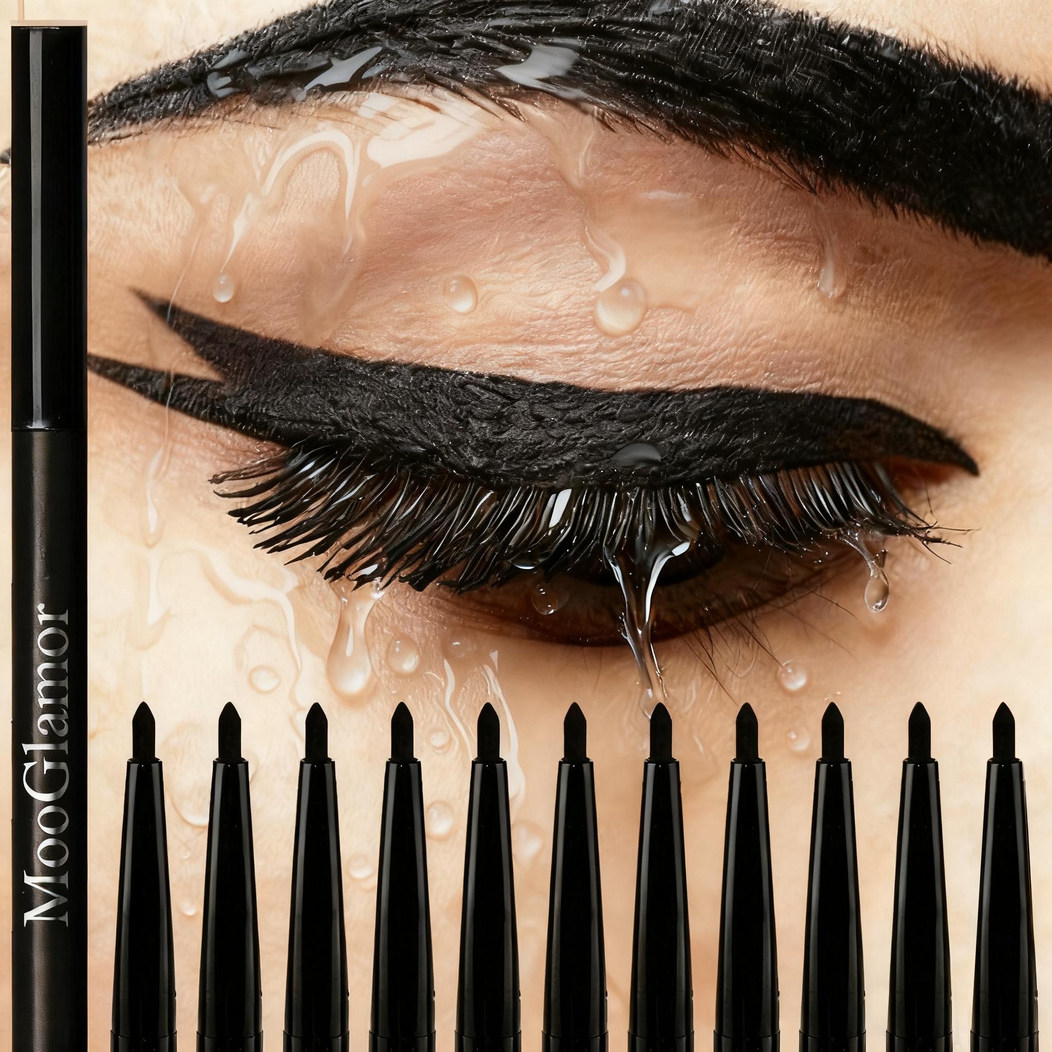 12 Pcs Eyeliner Pencil Makeup Set Super Waterproof and Smudge Proof Long Lasting Quick Dry Highly Pigmented Cosmetic
