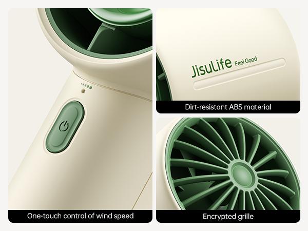 JISULIFE Handheld Fan Life10 Portable Rechargeable Fan Up to 22H Working 5 Speeds Mini fan Ideal for Christmas Birthday Travel Concert Gift for Women Men Teens Kids