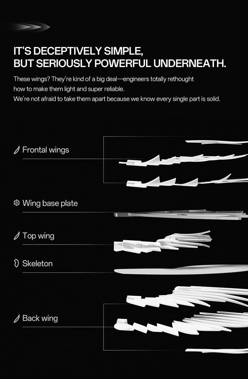 Foam Electric Wings Handmade Black White Unisex Cosplay Costume, Birthday Party Outfit, Christmas Gift, Photography Props, Clothing, Minimalist Basic