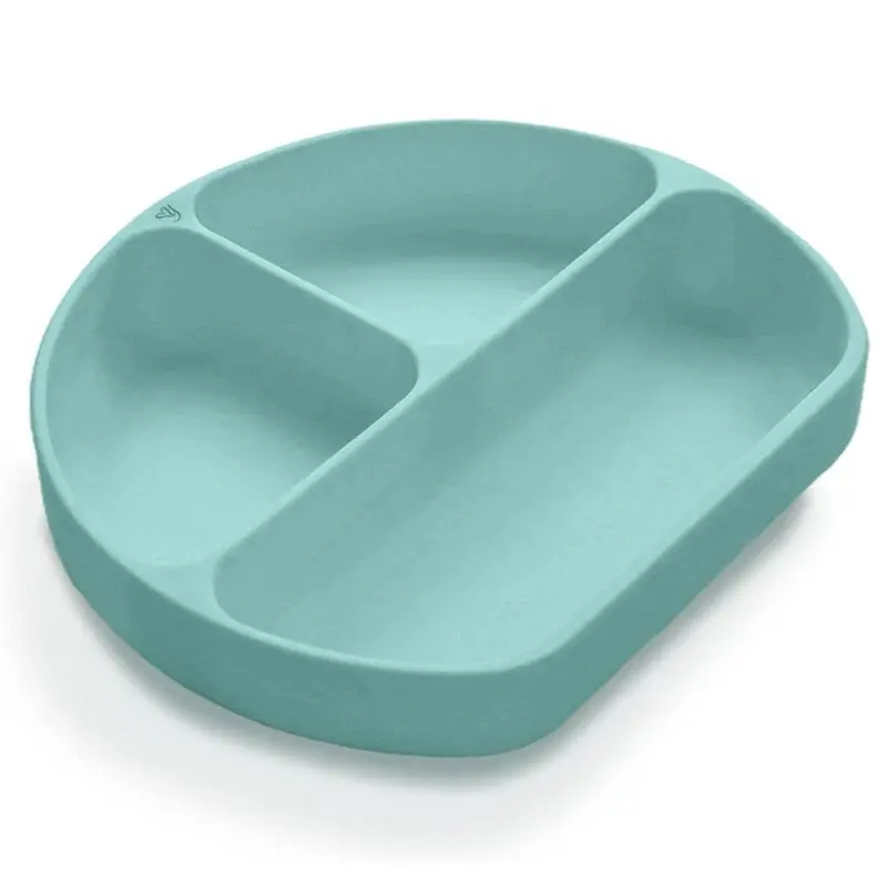 Baby Dinner Plate with Suction for Toddler Self-Feeding - Divided, Food-Grade, BPA Free, Dishwasher, Microwave, Freezer & Latex Free, Silicone, Dishwasher Safe, Durable, Freezer Safe, Risk-Free Guarantee