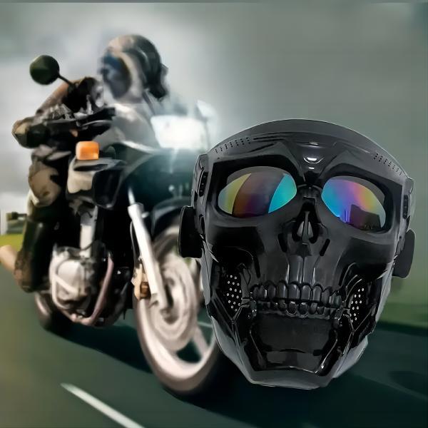 Skull Mask Halloween Gift, Tactical Full Face Protection Outdoor Riding Off-Road Motorcycle Windproof Goggles Skull Mask Halloween Gift, Tactical Full Face Protection Outdoor Riding Off-Road Motorcycle Windproof Goggles