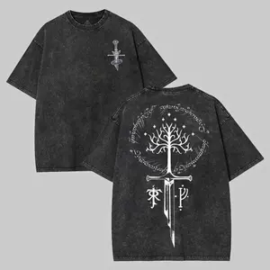 Anime Vintage The Lord Of The Ring Middle Earth Gondor Fantasy Elvish Shirt, Gift For Anime Fan