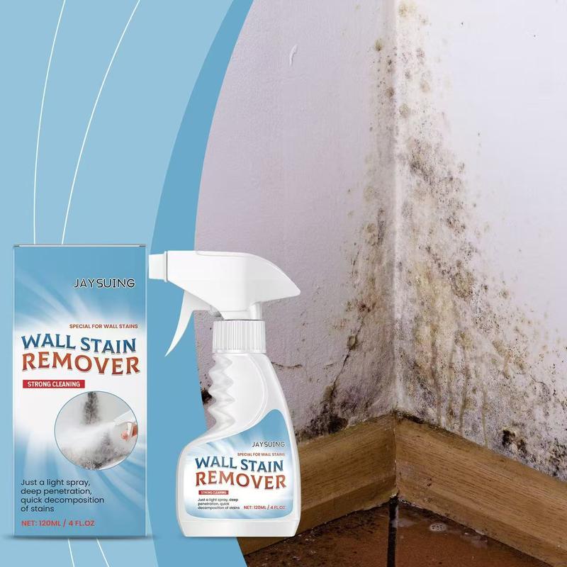 Jaysuing Wall Stain Remover, Stain Treater Spray, Water Marks Cleaner for Bathroom & Kitchen Walls, Effective Mold Cleaning Solution for Home Use, Cleaner Liquid