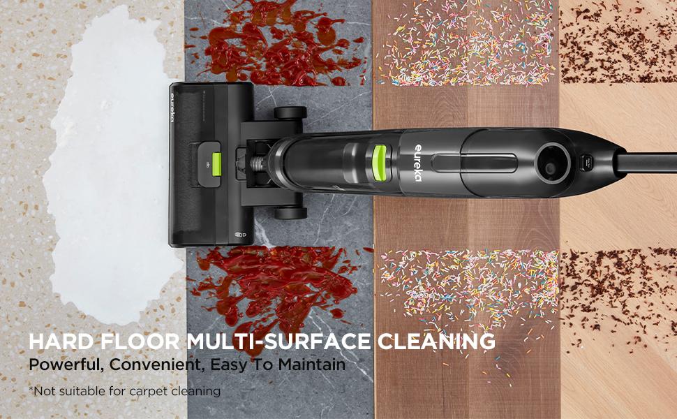 Eureka Cordless Wet Dry Hard Floor Cleaner, Self Cleaning, Smart Vacuum Mop for Multi-Surfaces, Perfect for Cleaning Sticky Messes, NEW400, Viral Cleaner Durable Household Items, 2 in 1 Vac Mop, Self-Propelled, TiktokShopSpringGlowUp, Steam Mop