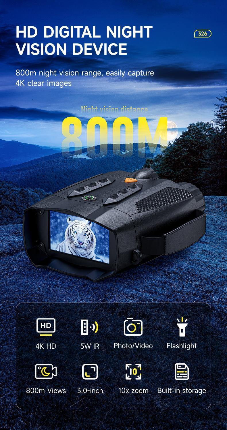 MINENER 4K Night Vision Binoculars With 32GB SD Card, Rechargeable,NiteHawk Cool Tech Gadgets for Camping/Boating, 10X, Camera Hight Definition Digital Electronic Gifts - Best Gifts for Men/Dad/Husband MINENER 4K Night Vision Binoculars With 32GB SD Card, Rechargeable,NiteHawk Cool Tech Gadgets for Camping/Boating, 10X, Camera Hight Definition Digital Electronic Gifts - Best Gifts for Men/Dad/Husband