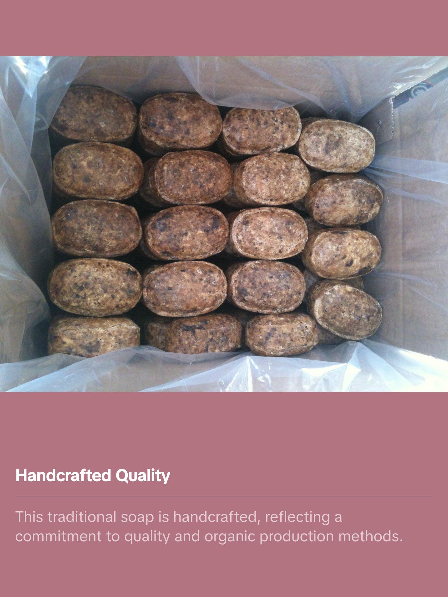 African Black Soap with Shea Butter for Skin Care