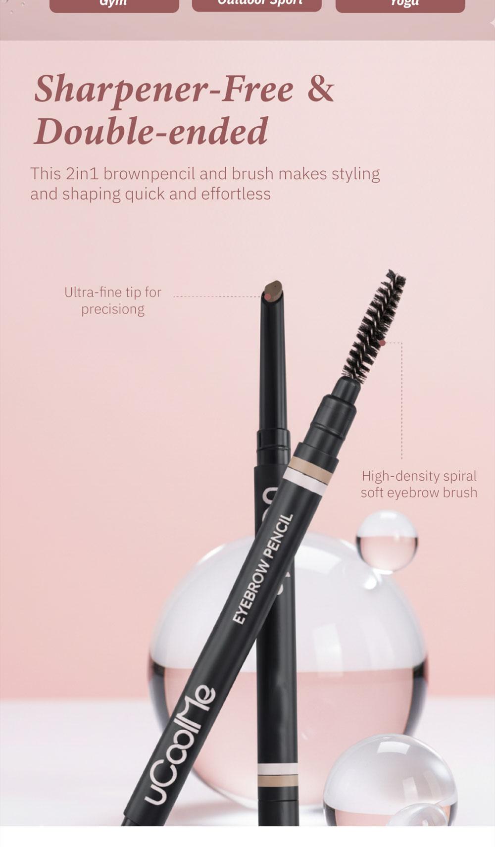 uCoolMe Smooth Machete Eyebrow Pencil, 1 Count Long Lasting Real Hair Brow Pencil, Waterproof Blade Eyebrow Pencil –Eye Brow Makeup Tool, Makeup Accessories, Cosmetic Product for Women 24H Stay, No Smudge, Easy Natural Brows TikTokShopHolidayHaul