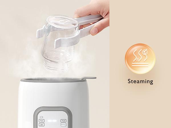 Grownsy 8-in-1 Baby Bottle Warmer with Timer, Fast Milk Warmer for Breastmilk or Formula, Accurate Temp Control, Fits All Bottles