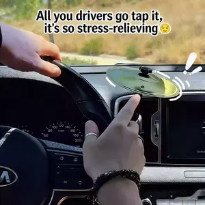 Car Mini Crash Cymbal, Car Cymbal Drum Air Vent Interior Accessory,  Percussion Instrument with  Installation and Rugged Design, Make Your Driving More Fun, Suitable for All Types of Vehicles riding clip-on easy