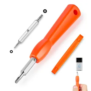 Double-Ended T6 T15 Screwdriver – Video Doorbell Tool for Battery Replacement, Setup, and Reset
