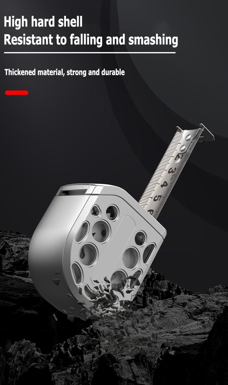 16/25FT Retractable Tape Measure Stainless Steel Measuring Tape With One sided Scale Waterproof Portable AutoLock Ruler With Magnetic engineer tape