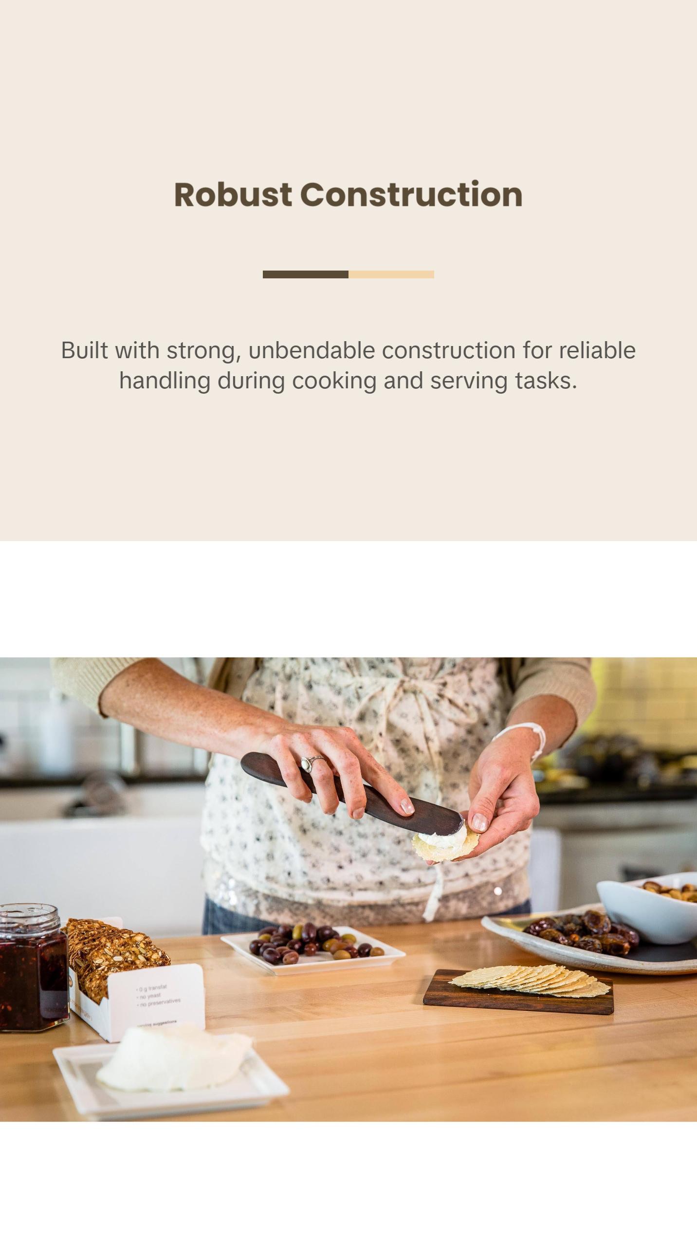 Earlywood - Wooden Butter Spreader Knife - Hand Crafted Hardwood - Kitchenware Cutlery & Tableware