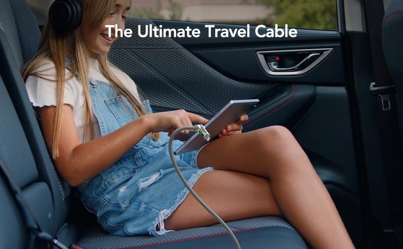 mfish Universal 4-in-1 Multi USB Charging Cable with USB A,Type C,Lightning-MAX 240W Fast Charging&Data Sync for iPhone17&Samsung Chargers Durability