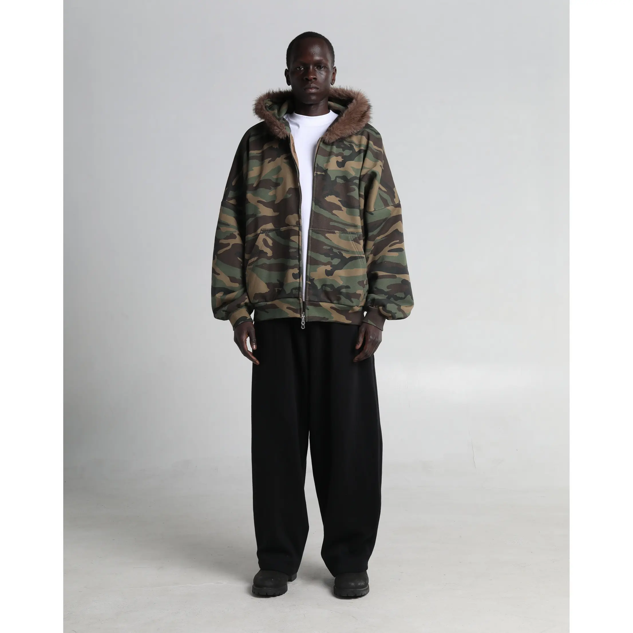 fur zip up hoodie 9-10yo - TikTok Shop