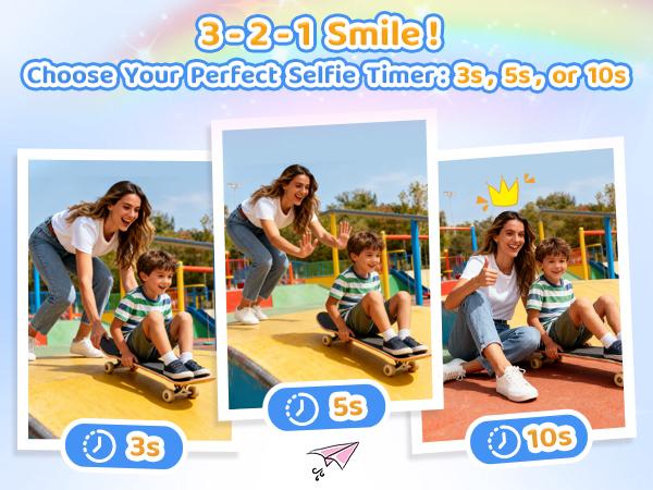 Instant Print Camera for Kids, Birthday Gifts for Girls Boys, HD Digital Video Cameras for Toddler, Portable Toy for 4 5 6 7 8 9 10 Year Old Girl with 32GB SD Card-Purple