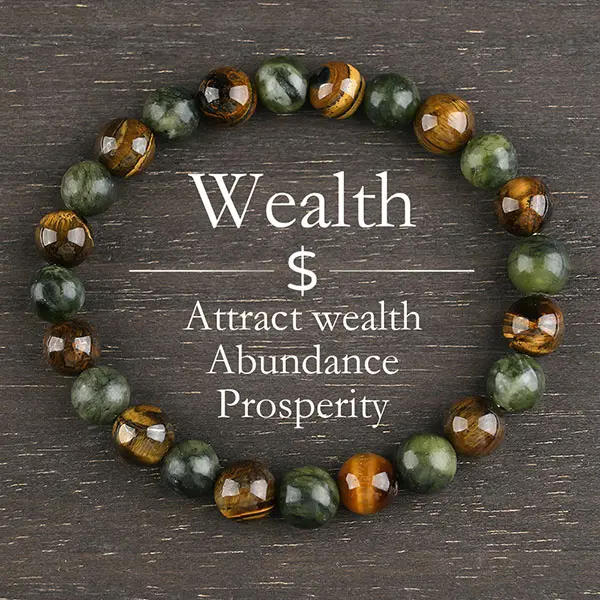 Handmade Boho Stone Bracelet with Green Aventurine & Tiger Eye, Colorblock Crystal Beaded Jewelry for Women, Friendship Gift, 15-20cm, Crystal Beaded Bracelet, Companion Bracelet