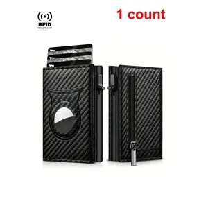 Men's Business Minimalist Rfid Blocking Card Holder, Fashionable Wallet with Card Slots, Casual Trendy Versatile High-quality Daily Wallet