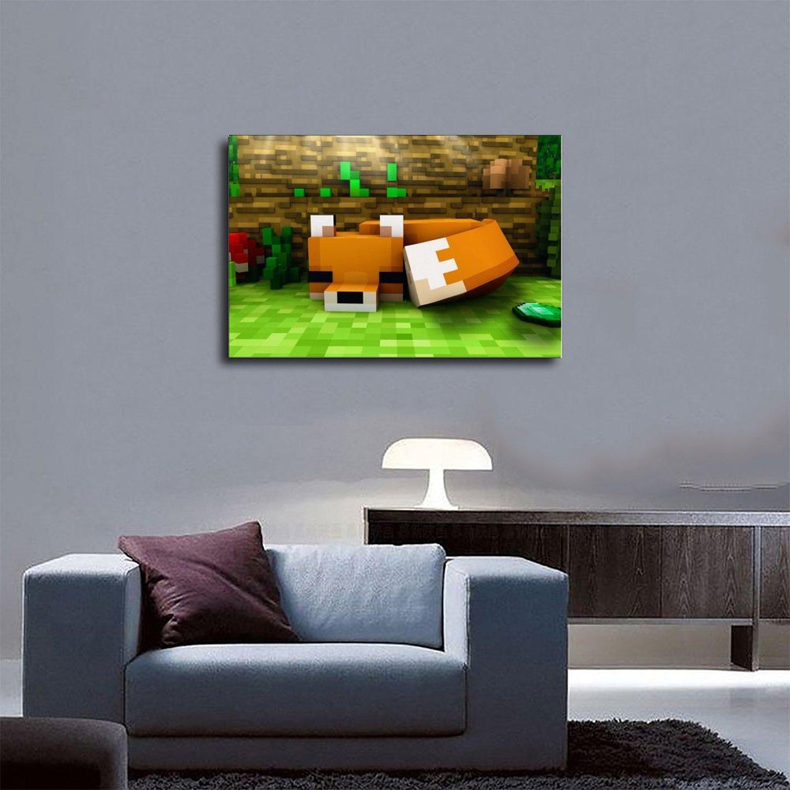 Pixel Art Canvas Printable Wall Art, Video Game Decor, Gamer Print, Kids Room Decor, bedroom Canvas Posters, Hall Wall Art