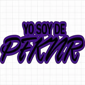 Personalize Your Style with Desired Colors YO SOY DE PFKNR Graffiti Art Sticker
