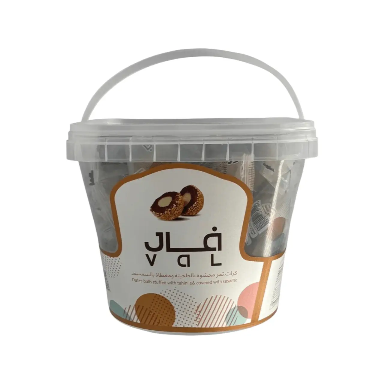 VAL Tahini-Stuffed Date Balls, 500g Natural Sweet Snack