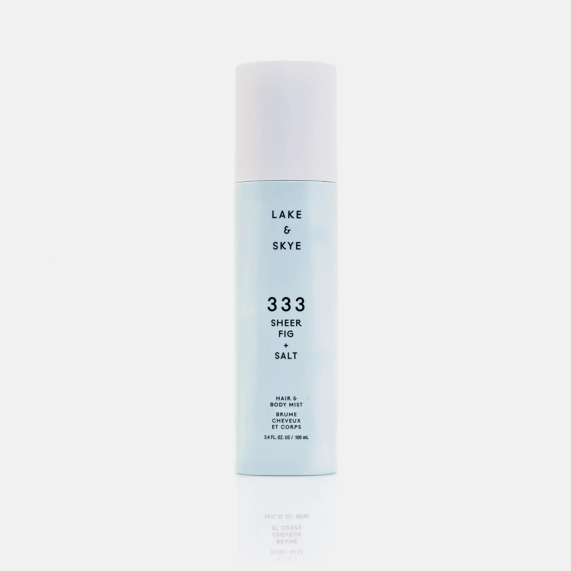 Lake & Skye 333 Unisex Sheer Fig-Salt Hair & Body Mist Spray, 100ml / 3.4 fl oz