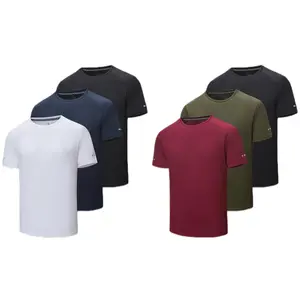 Men’s Quick Dry Workout T-Shirt Breathable Moisture Wicking Athletic Gym Running Short Sleeve Training Tee