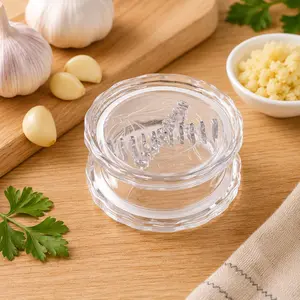 Manual Garlic Twister & Masher - Multi-Functional Mincer for Garlic, Onion, Ginger, Herbs, Nuts - Impact-Resistant Kitchen Gadget & Home Accessory