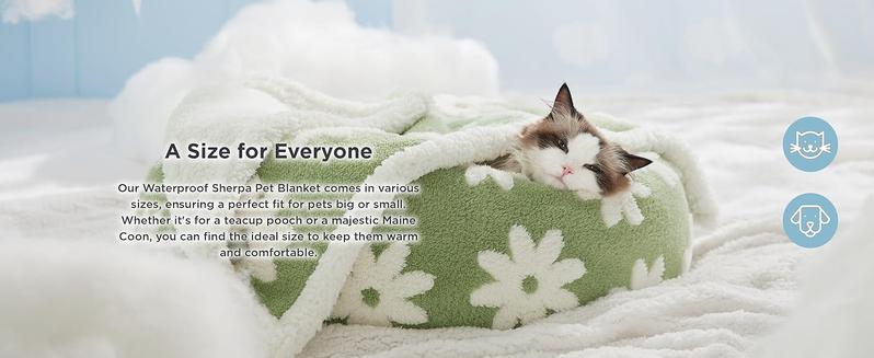 Lesure Waterproof Pet Blanket for Dogs & Cats - Cozy Winter Dual-Sided Jacquard Shag & Sherpa Fleece Blanket For Pets And Humans, 3D Textured Cloud Pattern, Machine Washable, Durable & Portable, Soft Couch Protector, Versatile Pet Blanket, Valentine’s Day