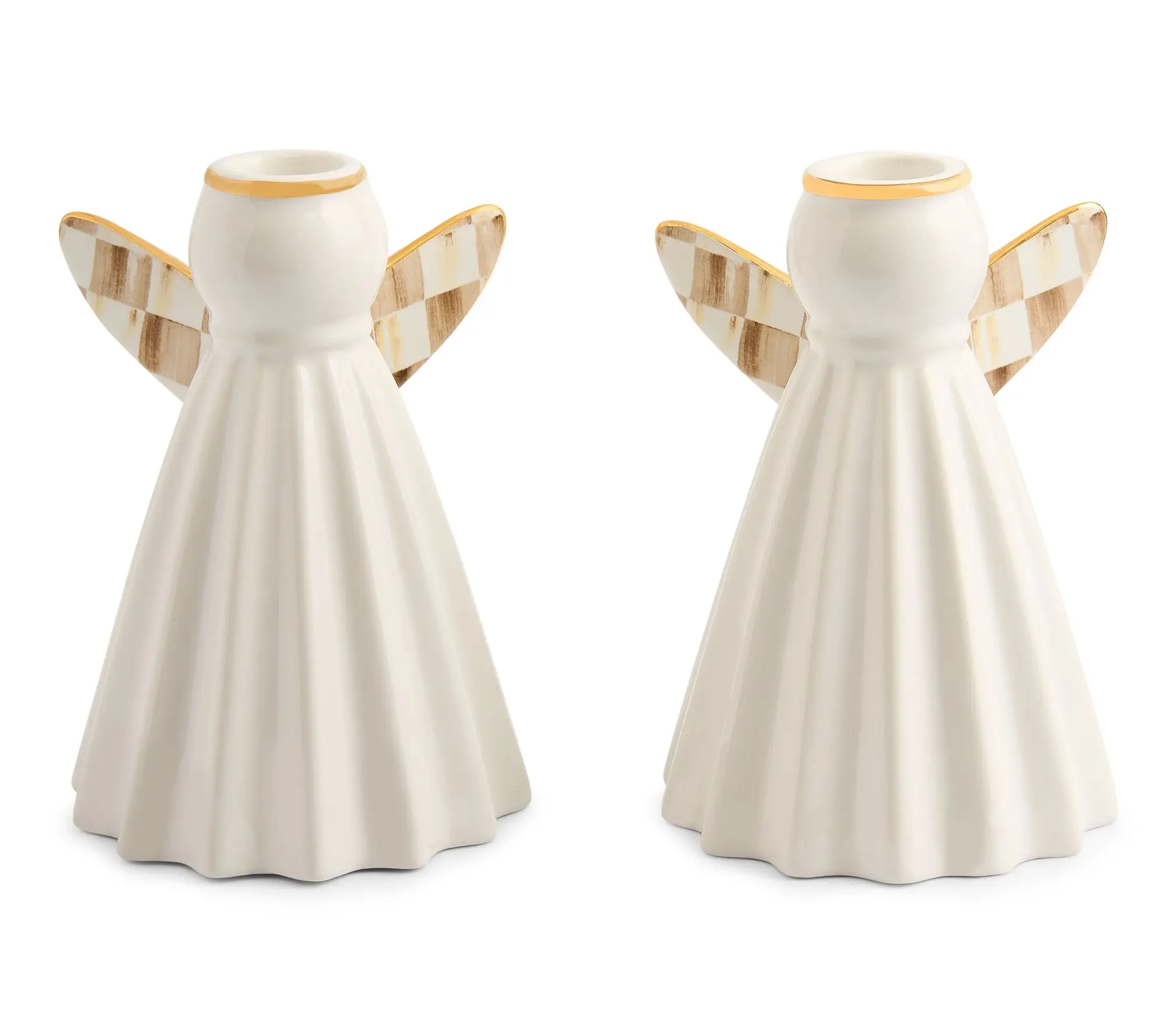 MacKenzie- Childs Set of 2 Angle Candle Holders