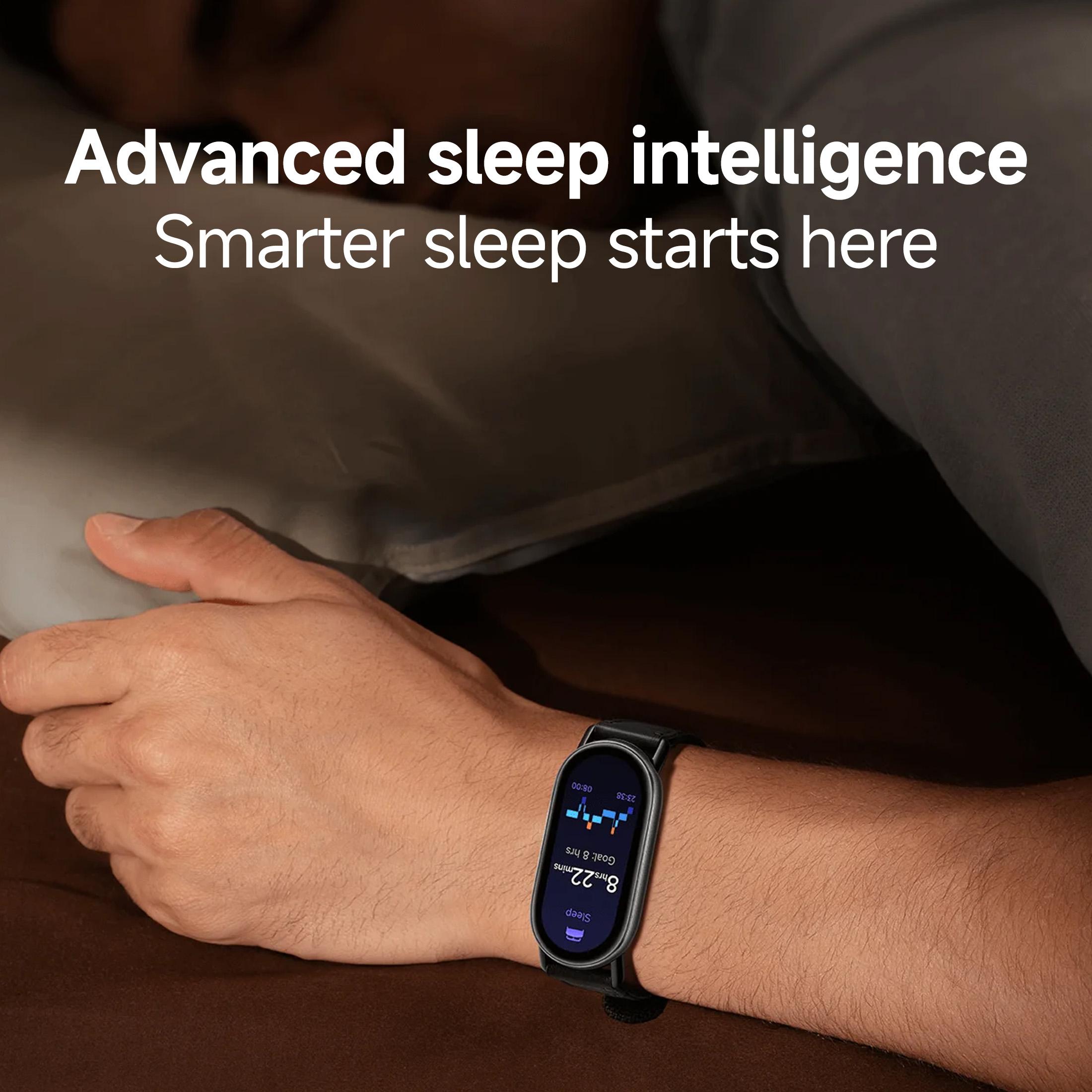 Xiaomi Smart Band 10 1.72'' AMOLED Narrow-edge Quadrilateral Display,Upgraded All-round Sleep Monitoring，Upgraded Professional Workout Analysis，Ultra-long Battery Life，Xiaomi HyperOS 2 and More Fun Function