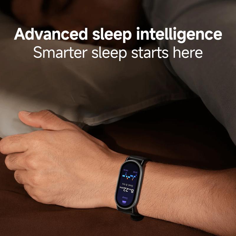 Xiaomi Smart Band 10 1.72'' AMOLED Narrow-edge Quadrilateral Display,Upgraded All-round Sleep Monitoring，Upgraded Professional Workout Analysis，Ultra-long Battery Life，Xiaomi HyperOS 2 and More Fun Function