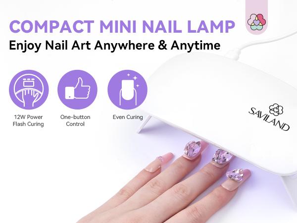 SAVILAND 36Colors Poly Gel Nail Kit – All-in-One Extension Set with Mini UV Lamp & Slip Solution for Easy Home DIY or Gift