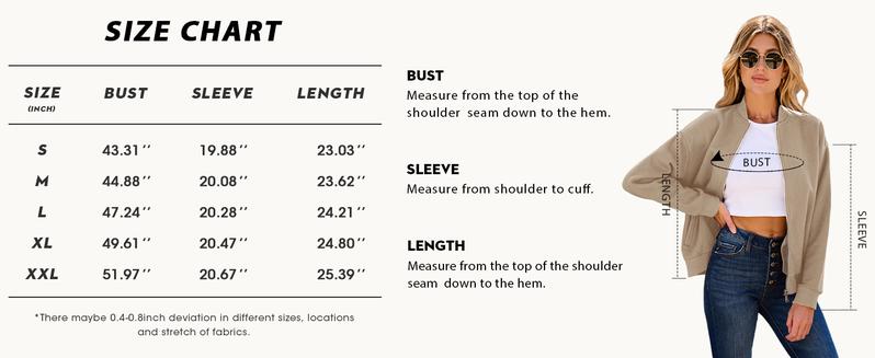 Fisoew Womens Zip Up Sweatshirts Jackets Long Sleeve Casual Loose Outwear with Pockets Outerwear Coats Crew Neck Full Zip-Up Design Clothes Womenswear Fisoew Womens Zip Up Sweatshirts Jackets Long Sleeve Casual Loose Outwear with Pockets Outerwear Coats Crew Neck Full Zip-Up Design Clothes Womenswear