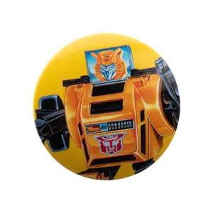 Hasbro Transformers Bumblebee Autobot Robot Yellow Button Pin
