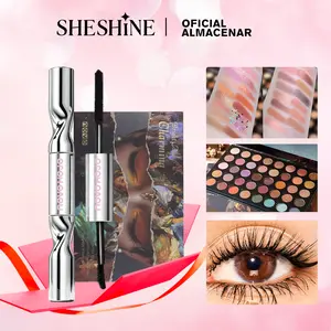 SHESHINE NOVO-Paleta de 40 Sombras Mate y Brillante+ Máscara para Pestanas 2 en 1 Esa Mirada Latina