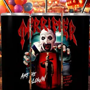 Art The Clown Tumbler-Terrifier-Horror Movie- Bottles Drinkware Water Bottles