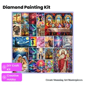 Multiple DIY Art Decorative 5D Diamond Painting Kits / Portraits / Books / Flowers / Trees / Aurora / Full Diamond Painting Kits Adult Beginner Mosaic Inlay DIY Kits Home Art Wall Decor 30x40cm / 11.8x15.75 inches