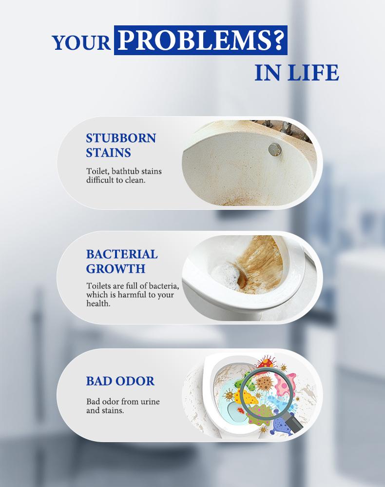 Toilet Cleaner - Efficient Decontamination Cleaner for Sterilization and Desalting, Effective for Effective Cleaning