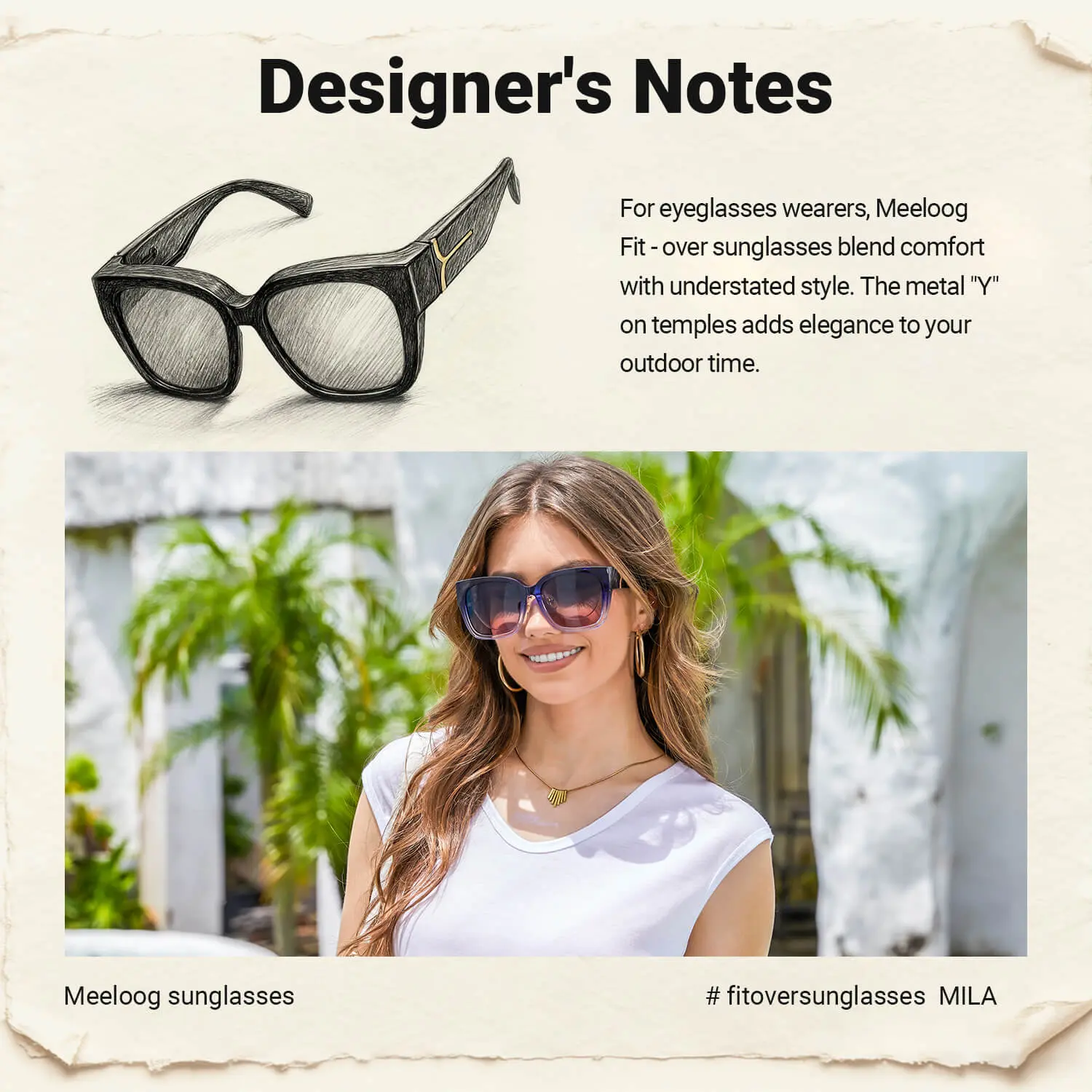 Polarized Fit Over Sunglasses Square Wrap Retro Trendy UV Protection Shades Joopin Fit Over Wrap Sunglasses, Polarized Lenses Wear Over  main image 2