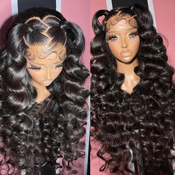 13x4 Loose Deep Wave Lace Frontal Wig 5x5 Pre Cut Ready To Go Glueless Lace Closure Wig Pre Plucked Lace Front Human Hair Wigs For Women