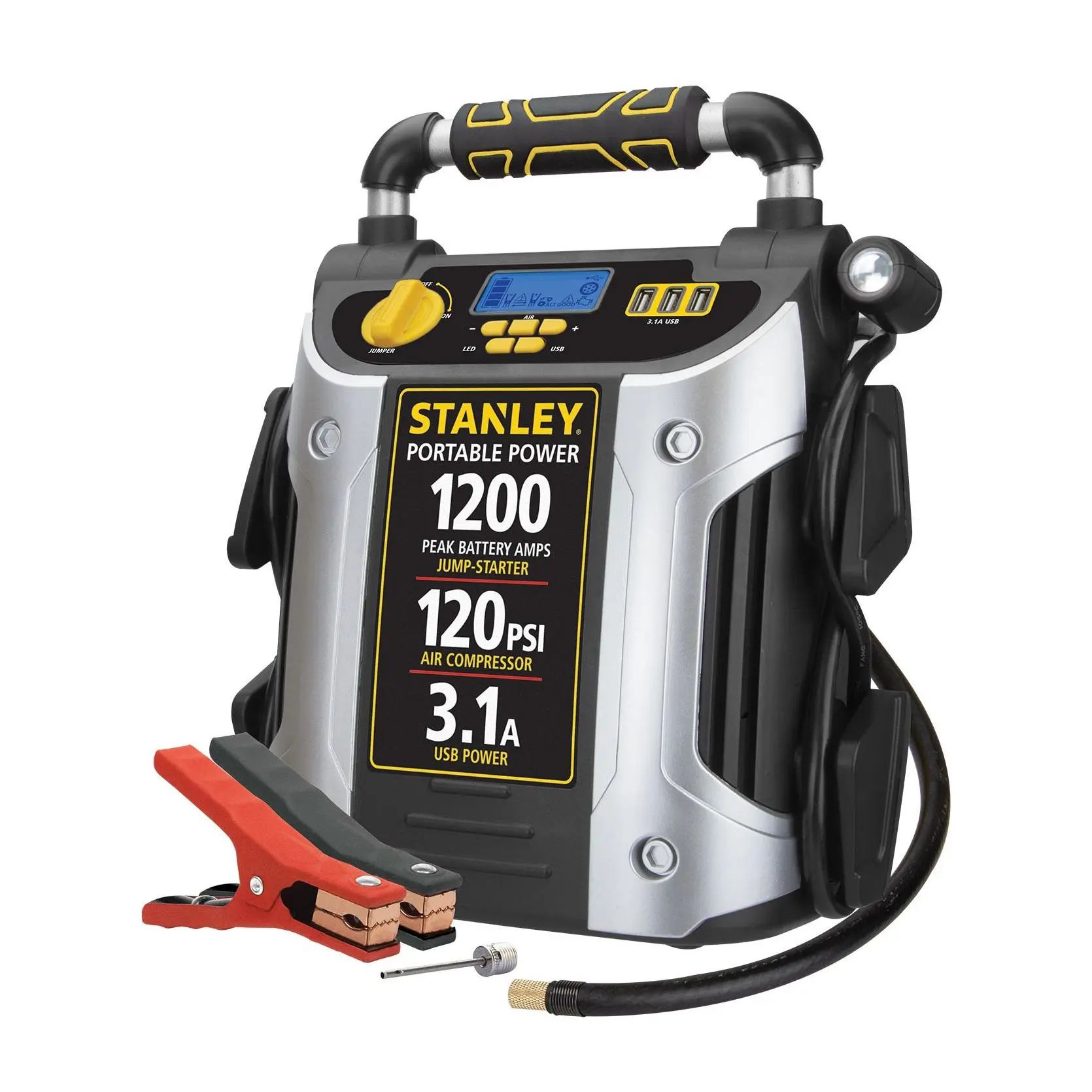 Stanley Power Station 500/1200 Jump Starter/Compressor