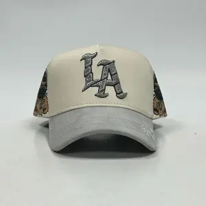 Premium quality hat Bad angels beige