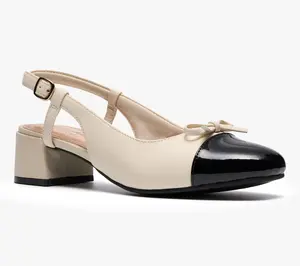 Clarks Collection Leather Sling Back Pumps -Iridessa Sling