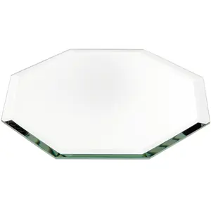Plymor 5" Octagon, 3mm Thick Beveled Glass Mirror