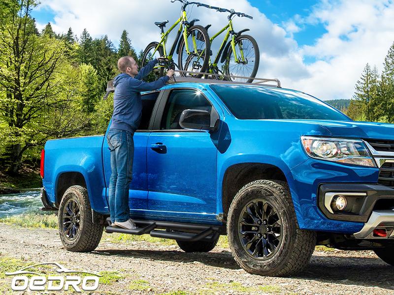 YITAMOTOR 6'' Running Boards Compatible with 2015-2025 Chevy Colorado/GMC Canyon Crew Cab, Bolt-on Drop Side Step, Black Powder Coated All-Steel Nerf Bar，nerf bars