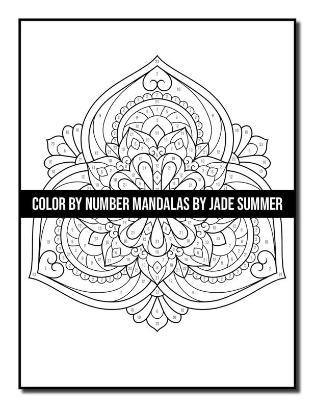 Color by Number Mandalas: An Adult Coloring Book with Fun, Easy, and Relaxing Coloring Pages (Color by Number Coloring Books)